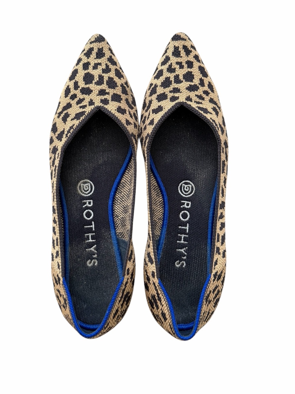 Rothy’s The Point Leopard Print Flats Size 8